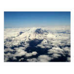 El Monte Rainier, Washington, visión aérea, postal