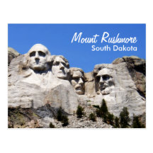 El monte Rushmore Dakota del Sur Tarjeta Postal