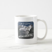 El monte Rushmore monumental tazas