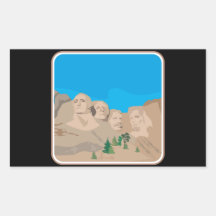 El monte Rushmore Pegatina