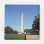 El monumento de Washington en el día Imanes De Nevera