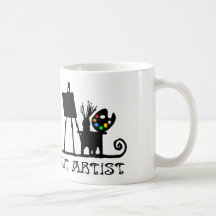 El morir de hambre pero artista taza de café