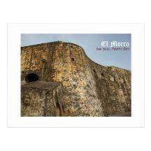 EL Morro, San Juan, Puerto Rico Tarjeta Postal