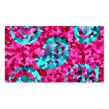 El mosaico azul del trullo enrrollado de las rosas tarjetas de visita