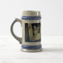 El Mugshot de Blua (Stein) Tazas De Café