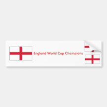 El mundial de Inglaterra defiende a la pegatina pa Etiqueta De Parachoque