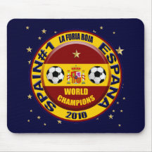 El mundo 2010 de España defiende el fútbol Futbol Tapetes De Ratón