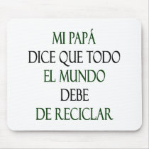 EL Mundo Debe De Reciclar de Que Todo de los dados Alfombrilla De Ratones