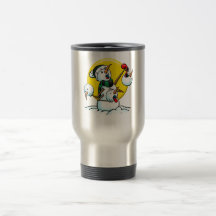 el muñeco de nieve dirige la copia tazas de café