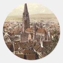 El Munster, Friburgo, Baden, Alemania magnífica Pegatinas