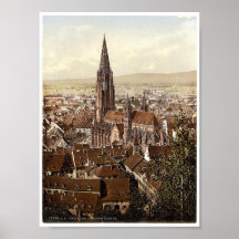 El Munster, Friburgo, Baden, Alemania magnífica Posters