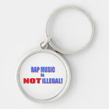 ¡El música rap no es ilegal! Llavero Personalizado