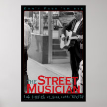 El músico de la calle impresiones