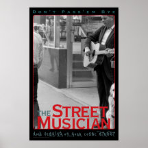 El músico de la calle impresiones