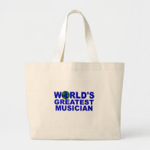 El músico más grande del mundo bolsa lienzo
