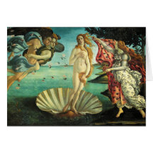 El nacimiento de Venus de Sandro Botticelli Tarjetón