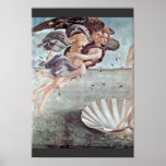 El nacimiento del detalle de Venus de Botticelli S Poster