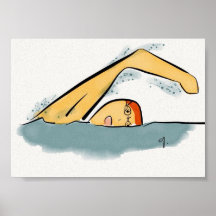 El nadador poster