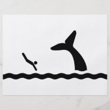 El nadar con las ballenas tarjetones