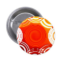 El naranja abstracto remolina flor pin