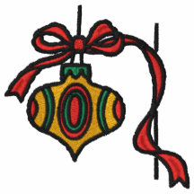 El navidad adorna la camisa bordada