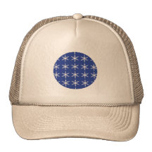 El navidad capsula con los copos de nieve gorros bordados
