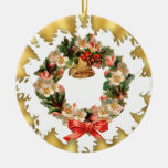 El navidad del vintage enrruella el ornamento de c ornamentos para reyes magos