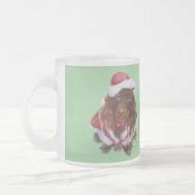 El navidad lindo del arte del realista del perro d tazas