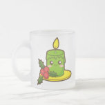 El navidad mira al trasluz y acebo taza