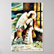 El navidad que saluda con los ángeles viene por lo posters