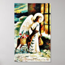 El navidad que saluda con los ángeles viene por lo poster
