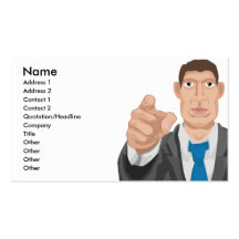 El "negocio le quiere" diseño de la tarjeta de vis