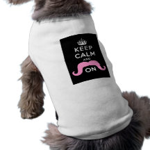 El negro divertido, rosa guarda calma y el bigote  camisetas de perro