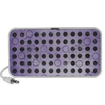 EL NEGRO PÚRPURA QUE BRILLA INTENSAMENTE CIRCUNDA  MINI ALTAVOZ