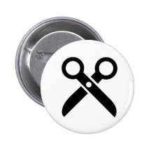 El negro Scissors el icono Pin