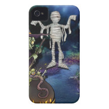 El NITE OUT.jpg del ESPÍRITU NECRÓFAGO Case-Mate iPhone 4 Funda