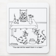 Él no nació en un granero alfombrillas de ratones