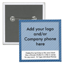 El nombre comercial del acontecimiento azul Badges Pin