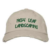 EL NUEVO AJARDINAR DE LA HOJA GORRAS BORDADAS