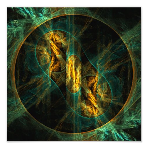 El ojo de la impresión de la foto del arte abstrac