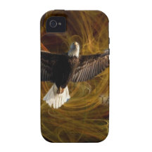 El oro Eagle se eleva arriba iPhone 4 Carcasa