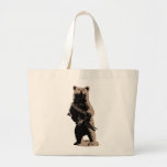 El oso arma al oso grizzly bolsa de mano