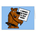 El oso arma al oso grizzly tarjetas