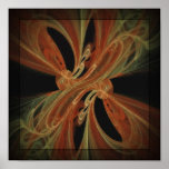 El otoño colorea diseño abstracto posters