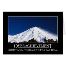 El Overachievement es realmente una mala idea Tarjeton