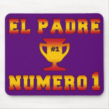 EL Padre Número 1 papá #1 en el día de padre españ Tapete De Raton