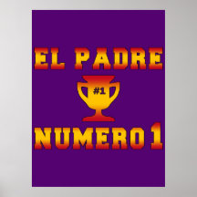 EL Padre Número 1 papá #1 en el día de padre españ Impresiones