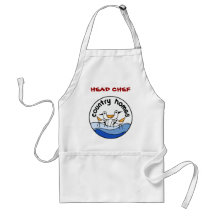 El país se dirige el logotipo delantales
