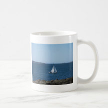 El paisaje costero de Maine Taza De Café
