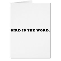 El pájaro es la palabra tarjetas
